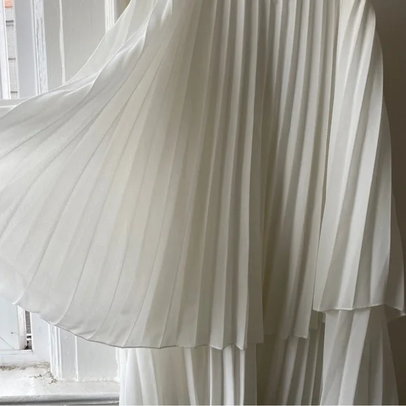 Zara white pleated tank dress - Picture 3 of 5